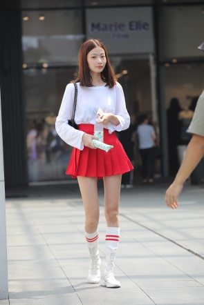 街拍美女050