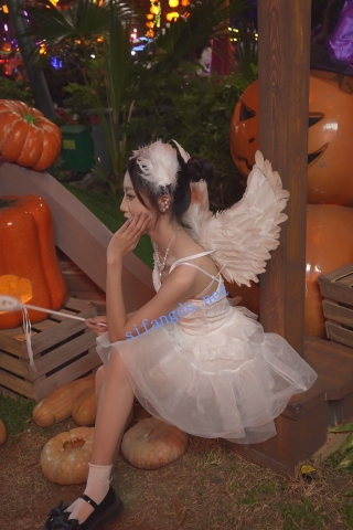 (BC-SSS-095)极品天使裙美女..开灯CD微透白内勒住13户型饱满