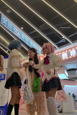 XM157JK小姐姐商场二次元聚会，白色内内