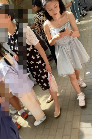 kc1582（空城原创）吊带牛仔连衣裙小姐姐，干净白N包裹肉臀